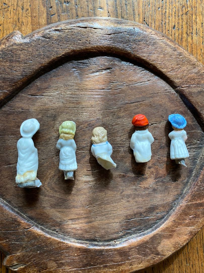 みくる　ドイツ　アンティーク　ミニ　ビスクドール　5体　陶器