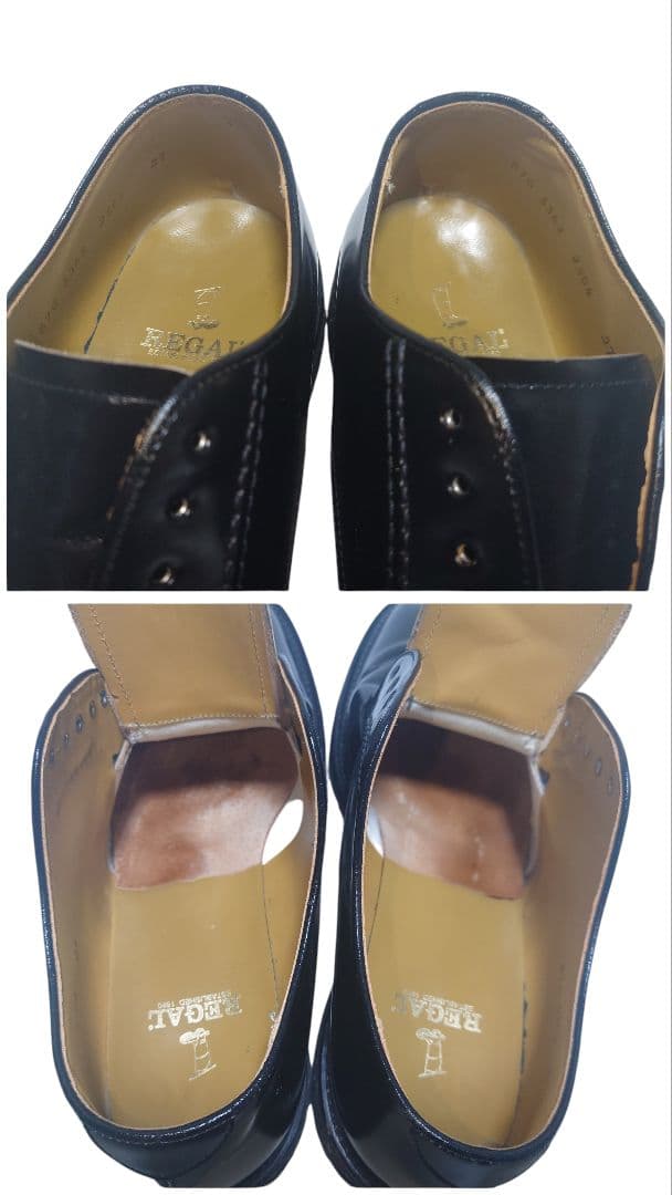 REGAL リーガル 2504 プレーントゥ レザー 黒 27cm