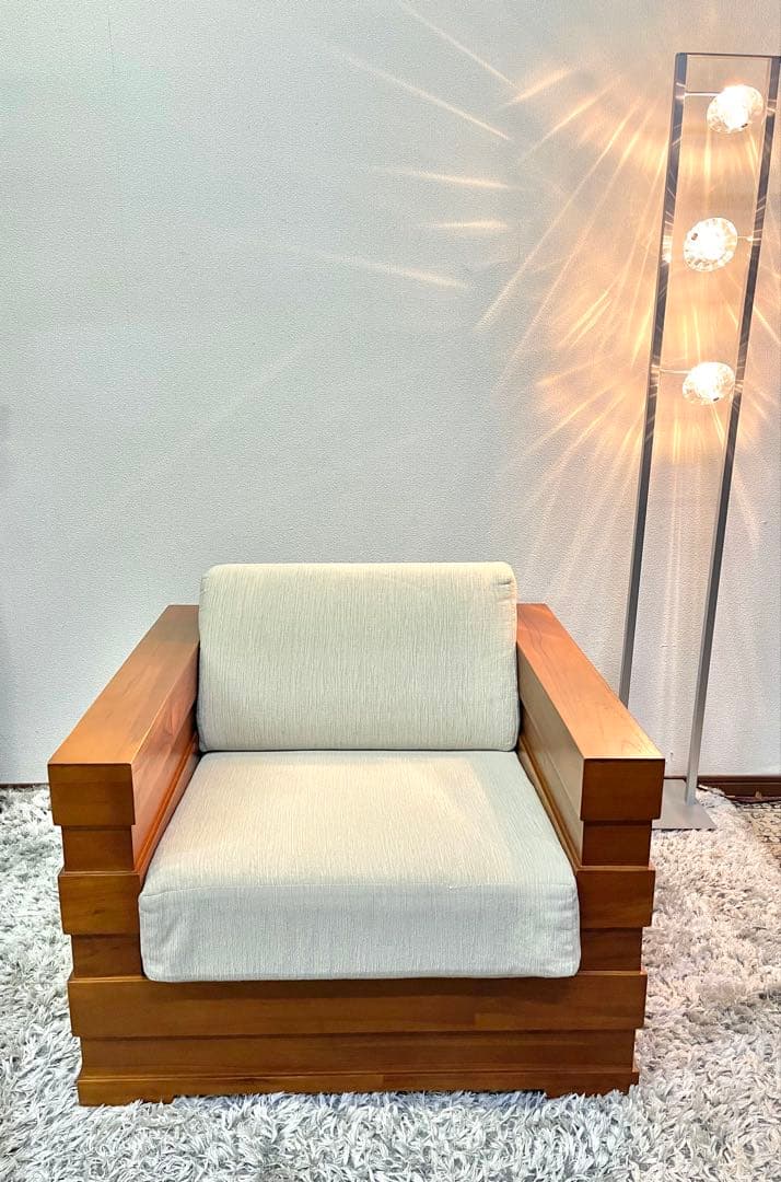 ♦︎参考価格　約180,000円♦︎ スキャンティーク　ソファ　チーク材　1P