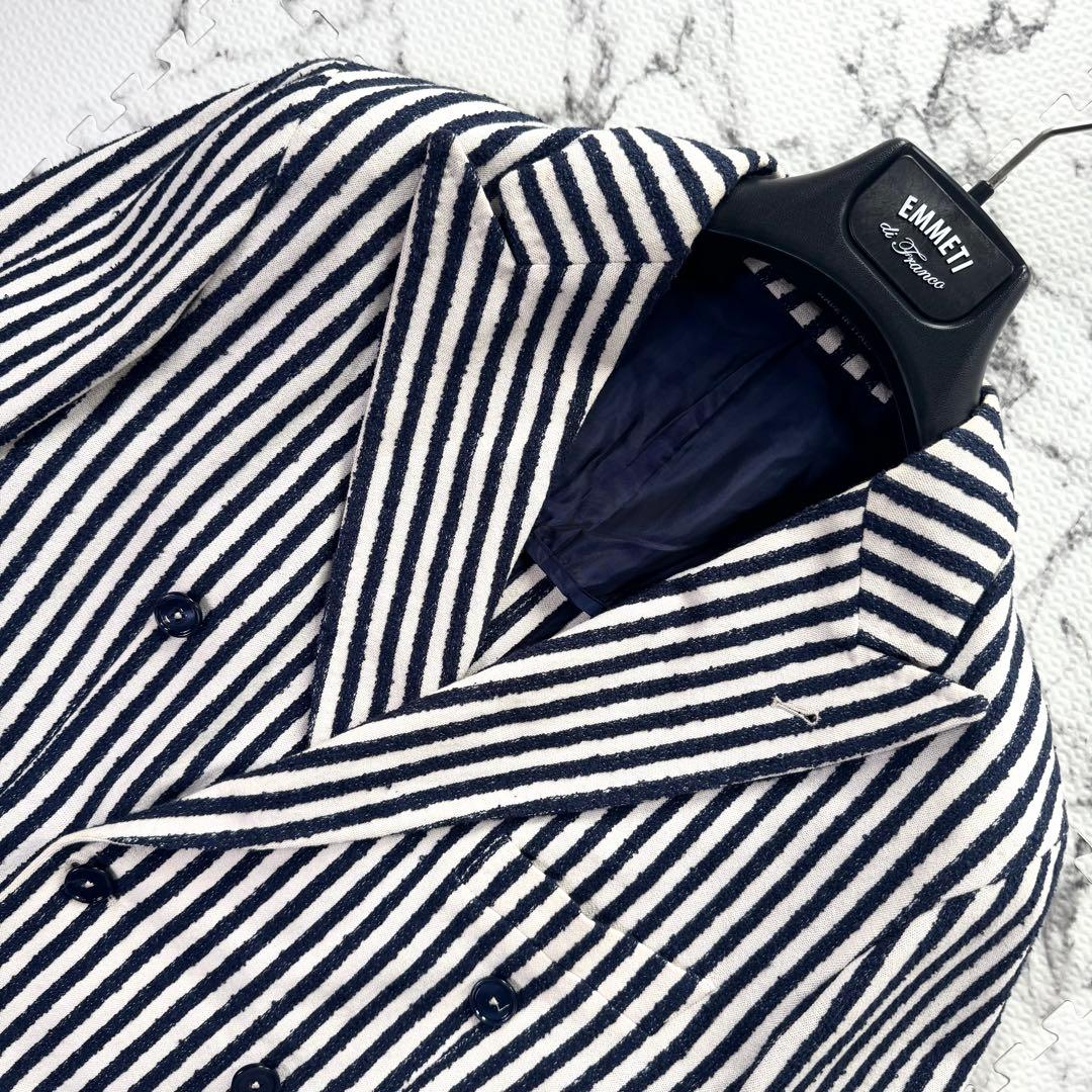 美品◯タリアトーレ　テーラードジャケット　ダブルブレスト　ストライプ　現行