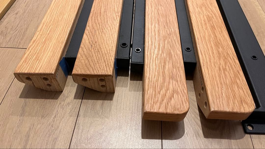 無印良品　ダブルベッドフレーム　ヘッドボード付