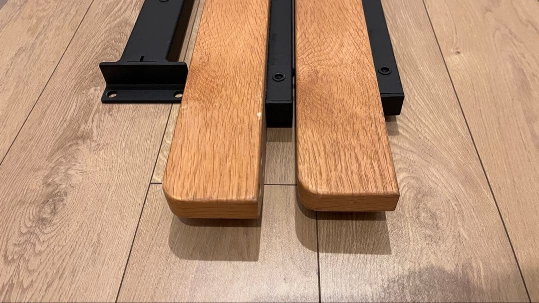 無印良品　ダブルベッドフレーム　ヘッドボード付