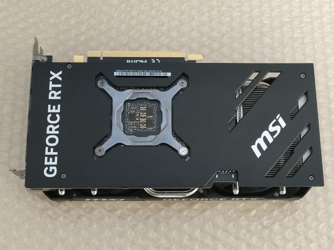 す*こ様 MSI RTX4070Ti-Super 16GB VENTUS 2X