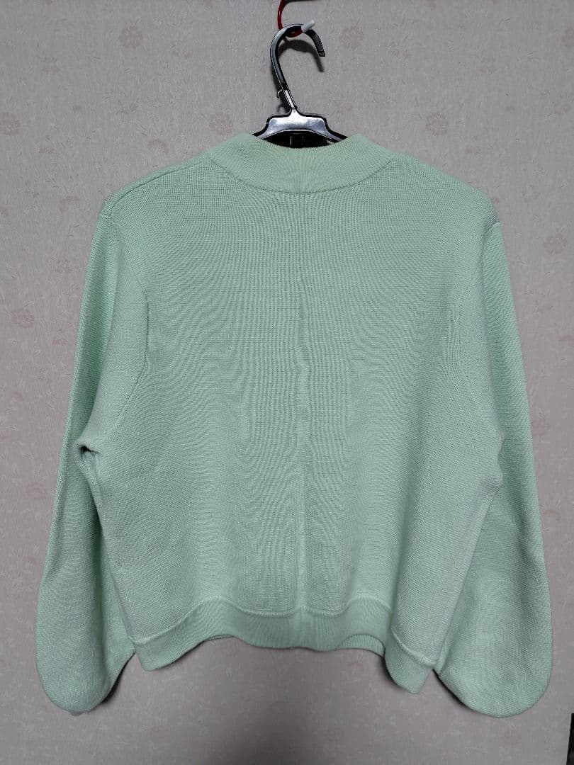 【あや】フランシュリッペ ミントグリーン パールボタンカーディガン