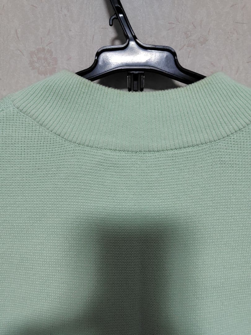 【あや】フランシュリッペ ミントグリーン パールボタンカーディガン