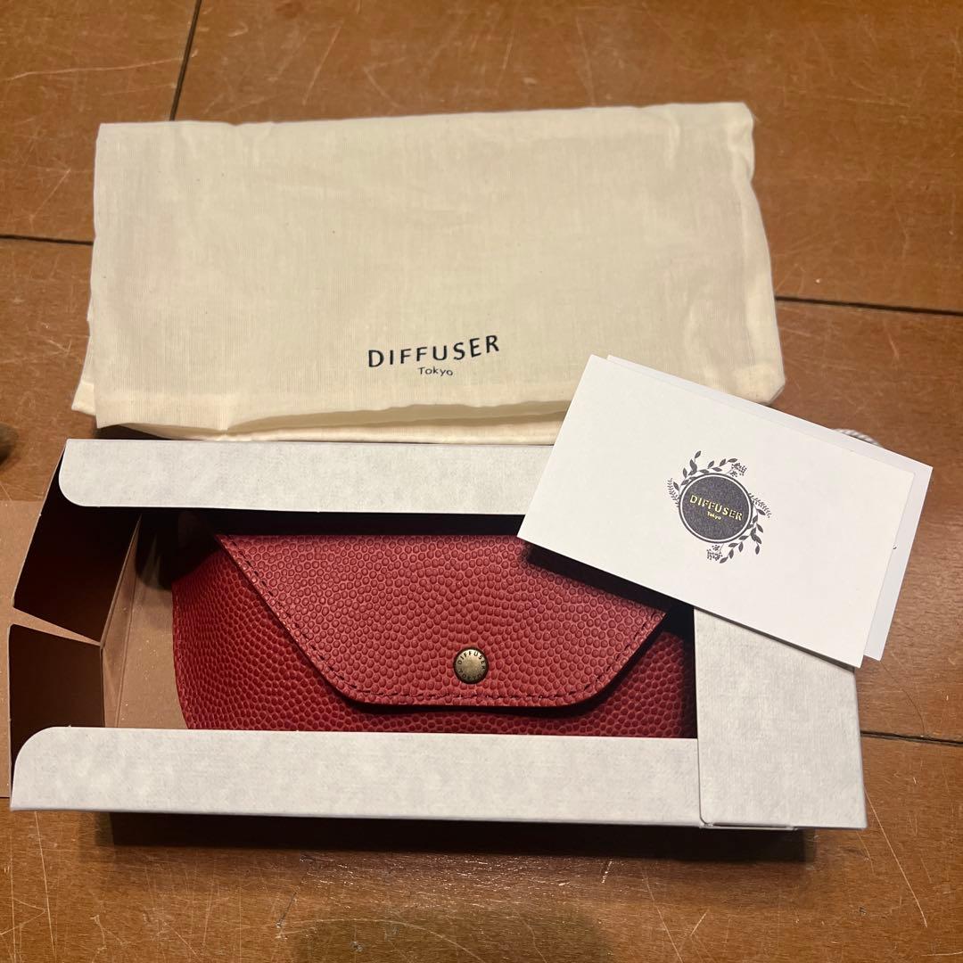 DIFFUSER ダークレッド メガネケース　新品未使用