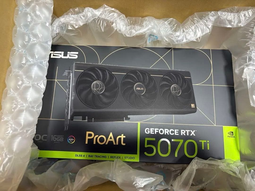 グラフィックボード・グラボ・ビデオカード ProArt GeForce RTX5070 Ti OC Edition