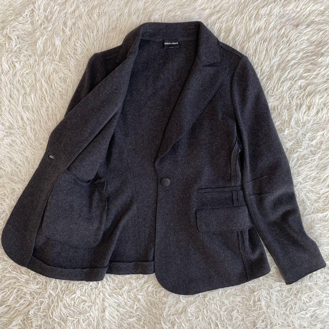 極美品✨大きいサイズ　ジョルジオアルマーニ　ダブルフェイステーラードジャケット