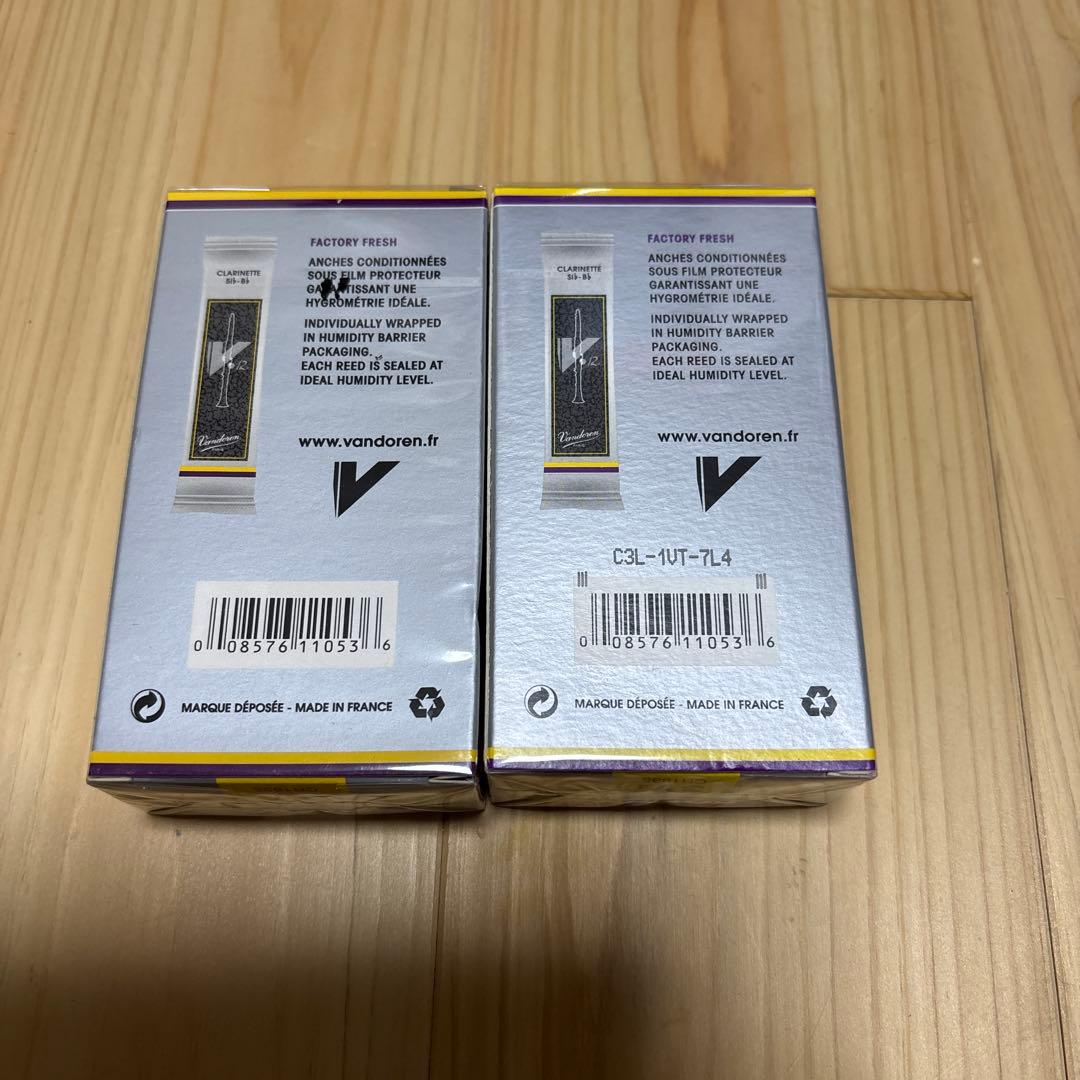 Vandoren V12 クラリネットリード 3 1/2 10枚入り2箱