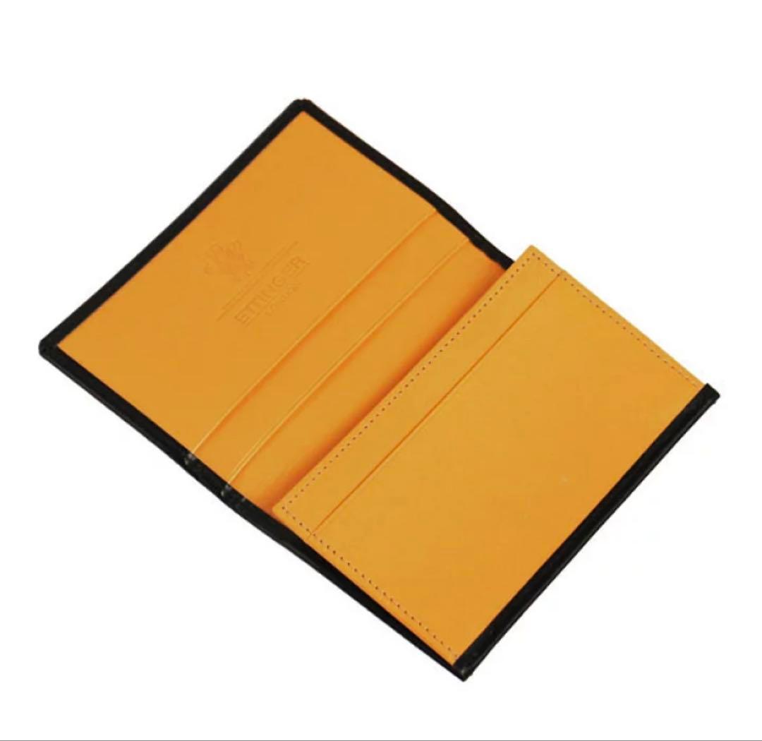 【新品未開封】エッティンガー名刺入れ ブラック ブライドルレザー BH143JR