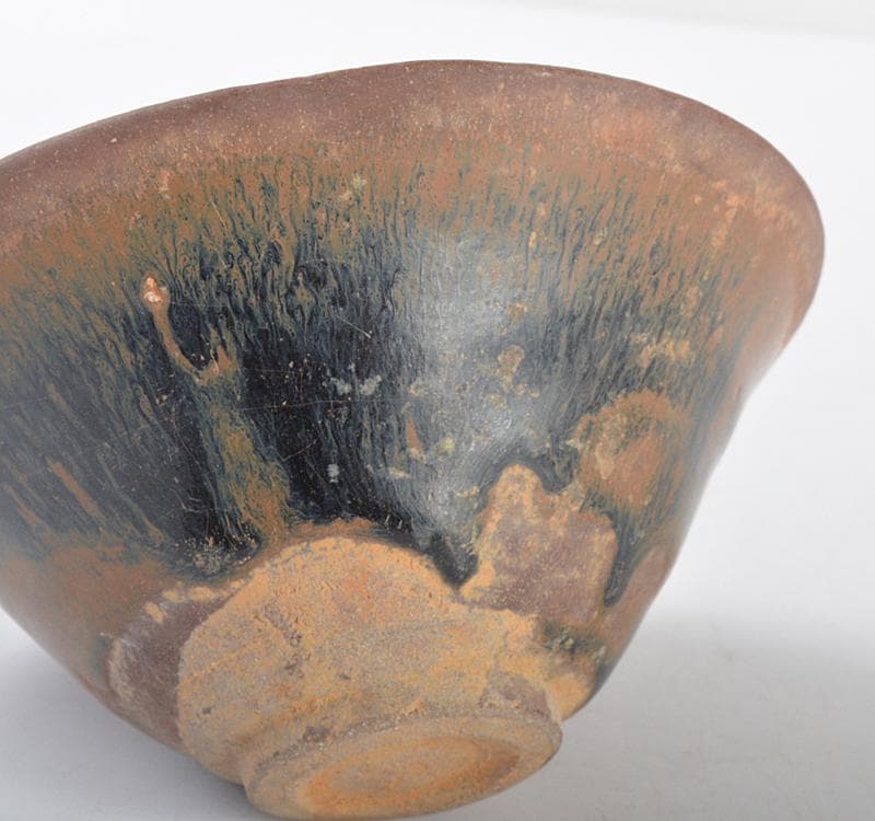 中国　南宋　建窯　兎毫盞　禾目天目茶碗　M R4304