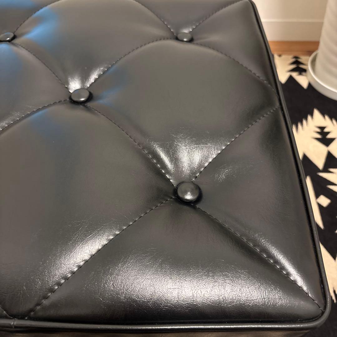 美品　カリモク60　Kチェア　オットマン　スタンダードブラック　 モダンスツール