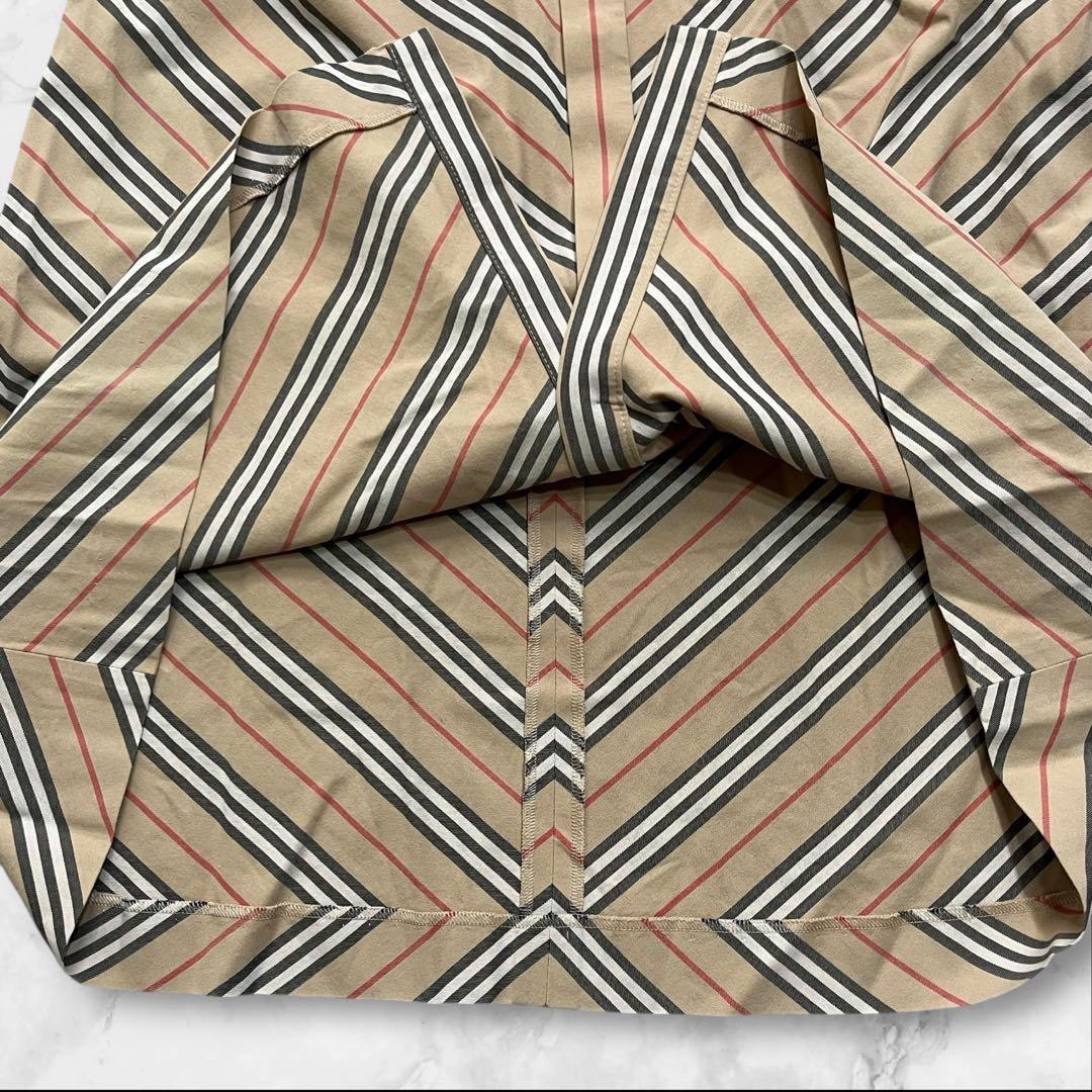 美品 バーバリーロンドン シャツワンピース 42 XL ベージュ ベルト y2k