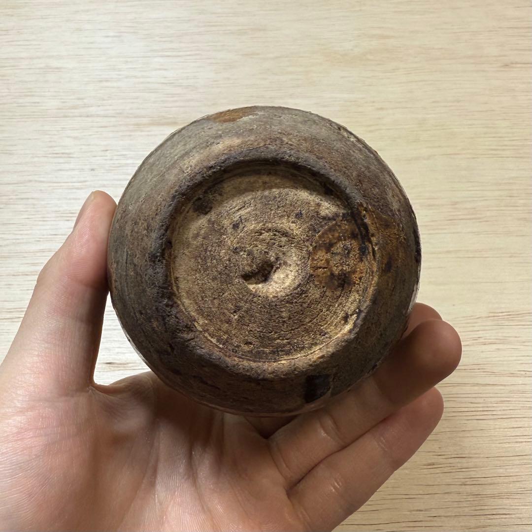 古瀬戸 鉄釉 小壷 水滴 花入 花生 江戸時代 茶道具 古美術 骨董 古常滑