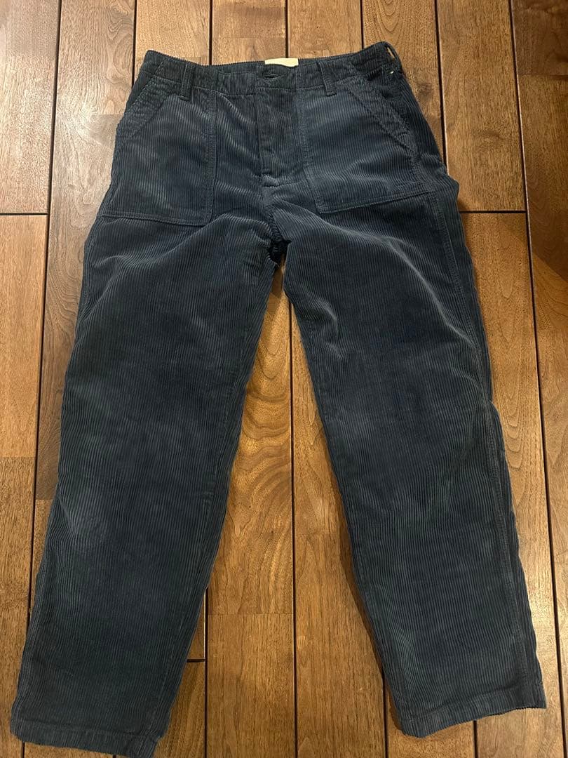 SHISHIKUI ネイビー コーデュロイ ワークパンツ サイズ30