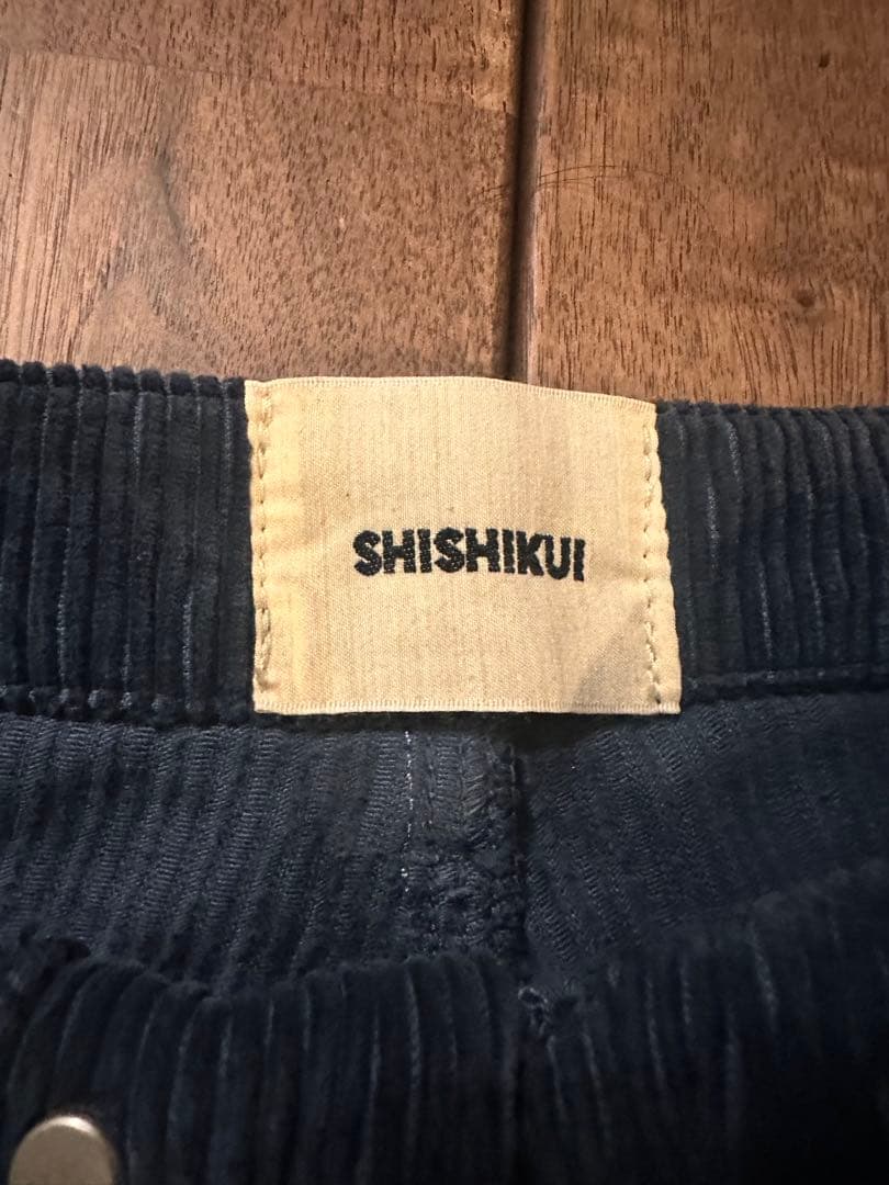 SHISHIKUI ネイビー コーデュロイ ワークパンツ サイズ30