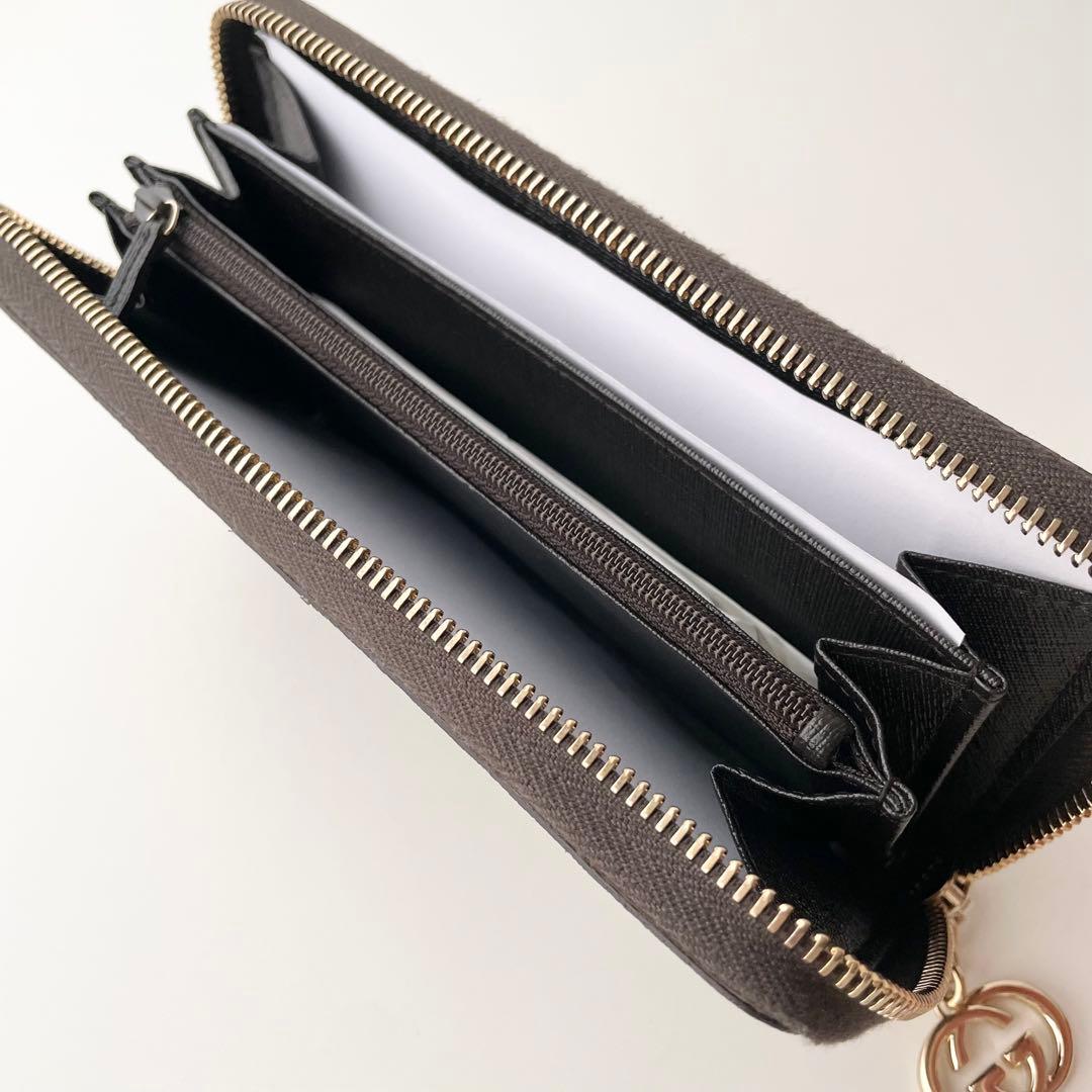 グッチ GUCCI 長財布 GG GGスプリーム ブラウン 新品