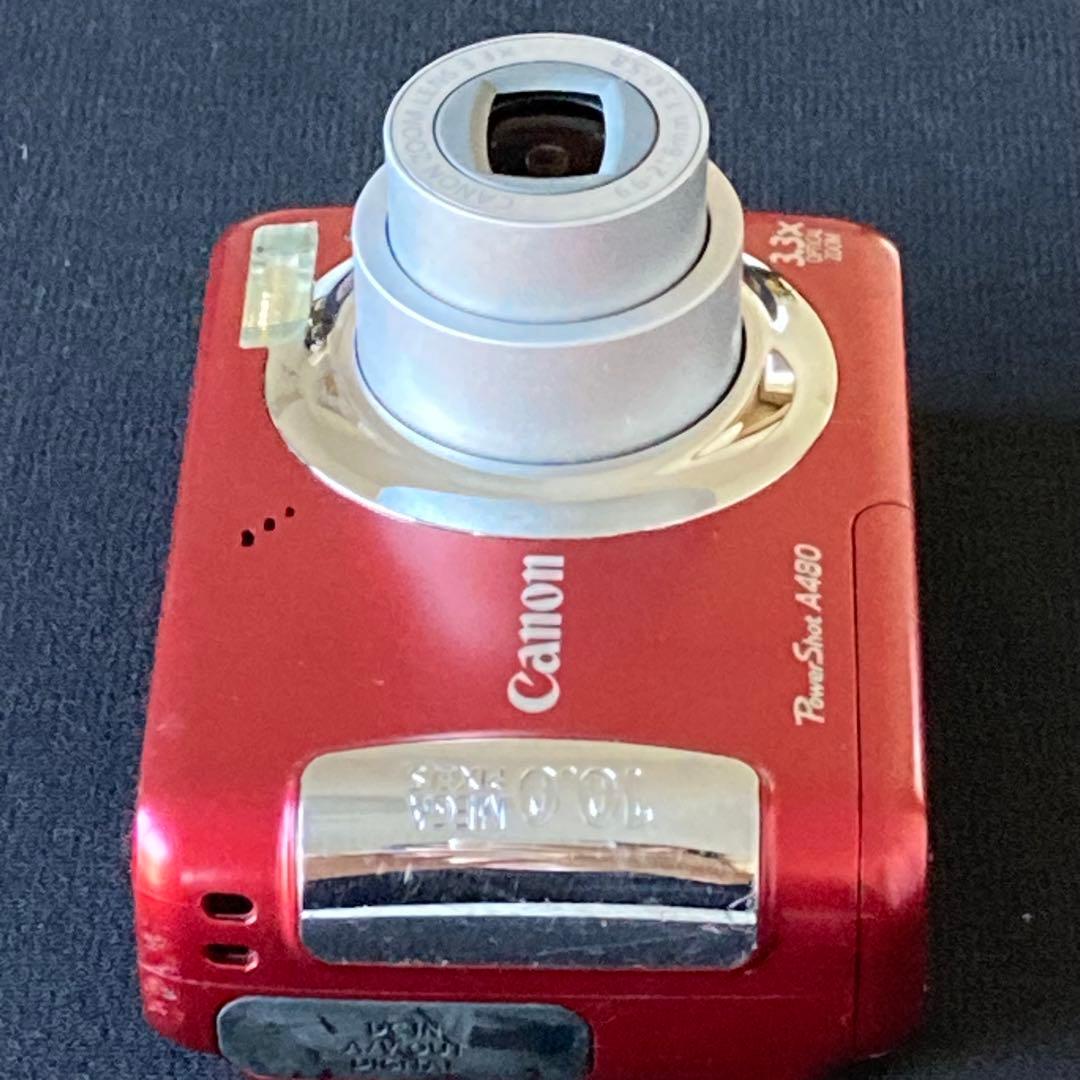 Canon PowerShot A480 レッド CCDセンサー コンデジ