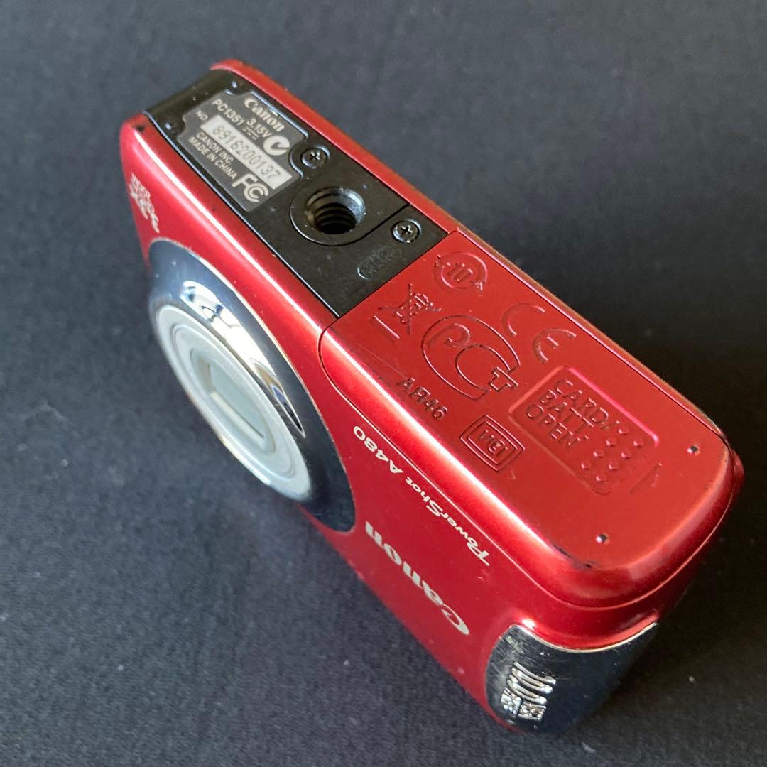 Canon PowerShot A480 レッド CCDセンサー コンデジ
