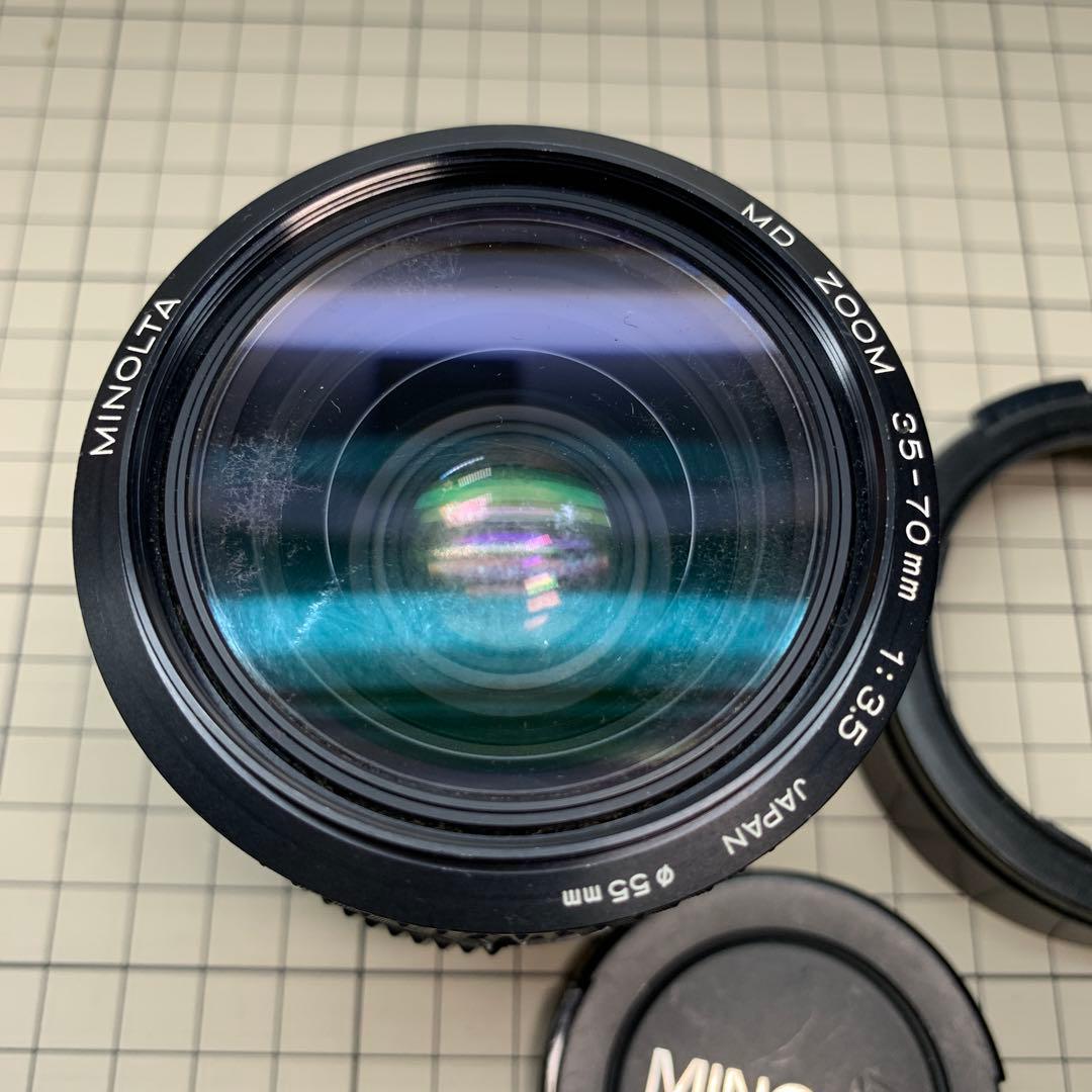 フィルムカメラ minolta XG-Sレンズ2個セット各種取説付属！