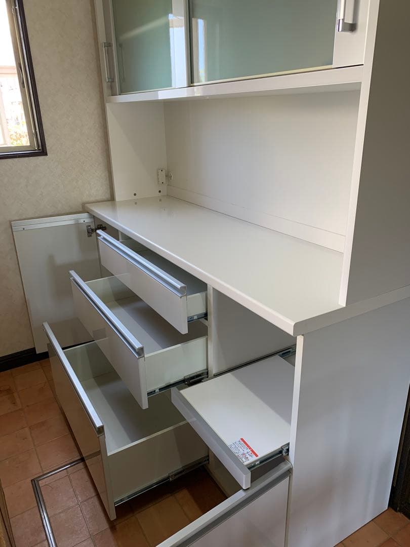 ニトリ NITORI キッチンボード 食器棚 マインド ホワイト 幅160