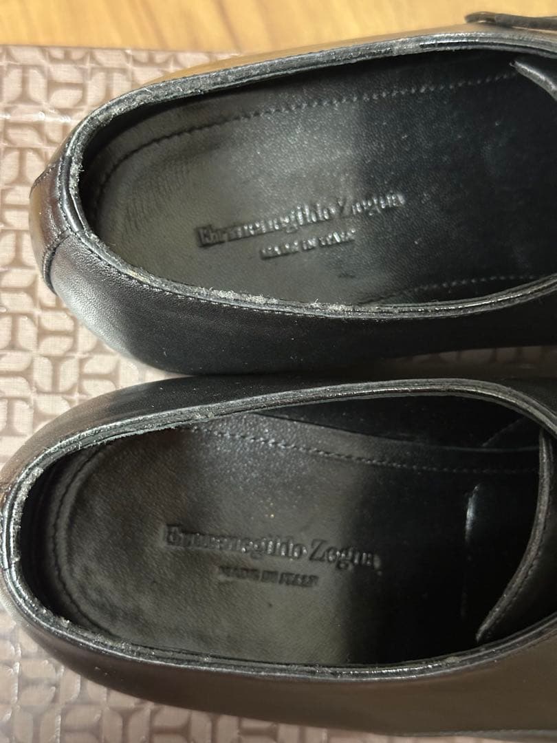 【美品】Ermenegildo Zegnaゼニア Uチップイタリア製51/2 黒