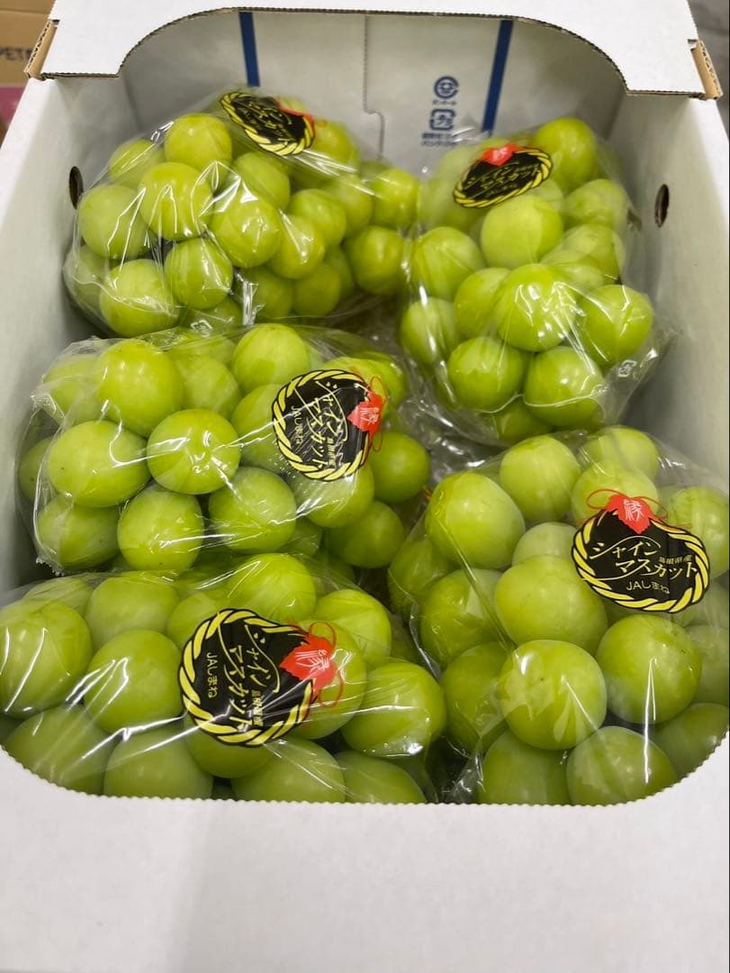 61 【島根県産】シャインマスカット約2キロ(3〜5房)×2