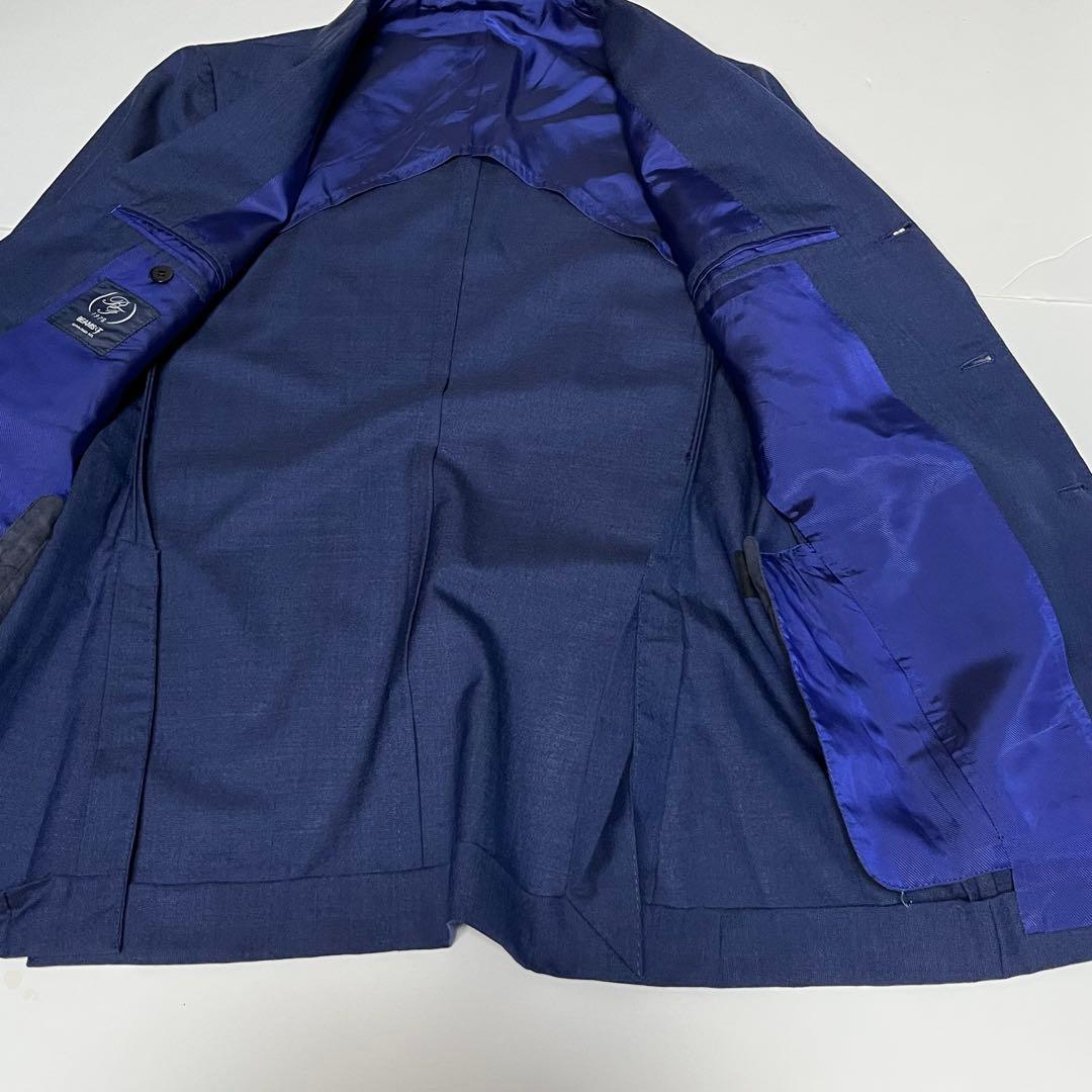 BEAMSF　ビームスエフ　スーツ　セットアップ　ネイビー 46