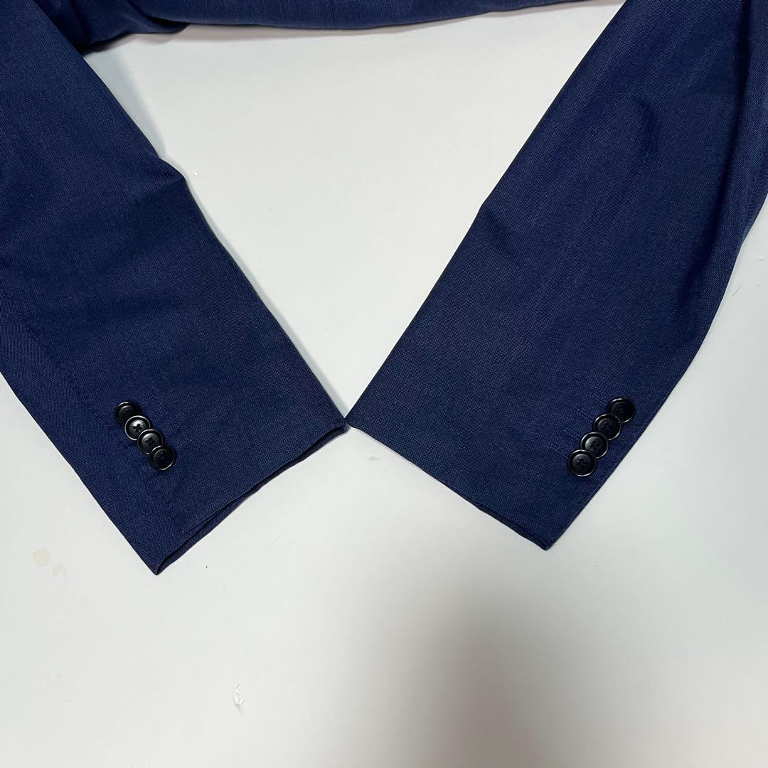 BEAMSF　ビームスエフ　スーツ　セットアップ　ネイビー 46