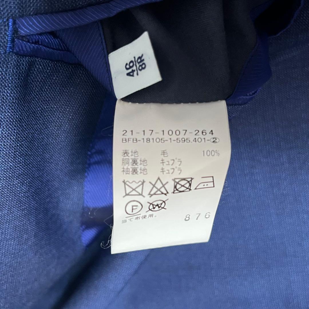 BEAMSF　ビームスエフ　スーツ　セットアップ　ネイビー 46