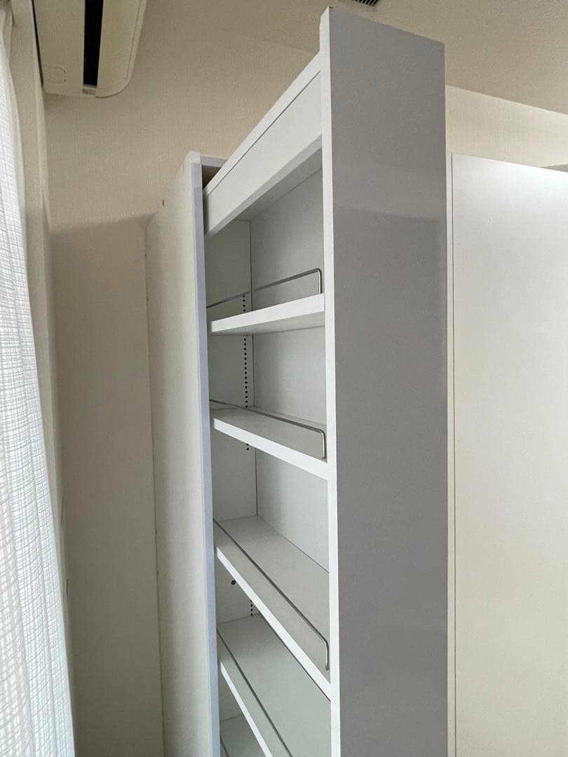 【ボックス付き収納ワゴン】リバーシブル(ホワイト/シルバー)ディノス