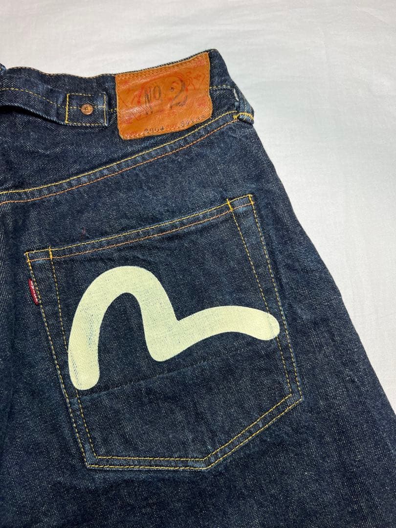 EVISU No.2 2004 34×35 白カモメ 虎耳 シンチバック 尾錠