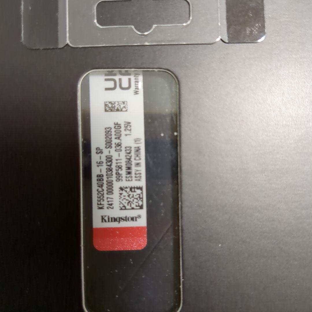 新品 16GB 2枚 kingston Beast DDR5 5200MHz