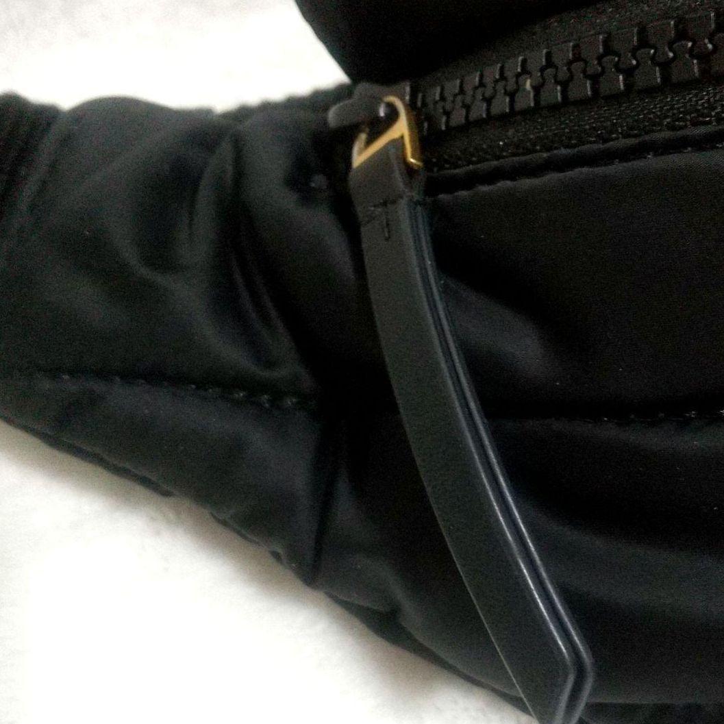 ✨美品★トリーバーチ★ ボディバッグ エラ 軽量 キルティング ブラック ロゴ