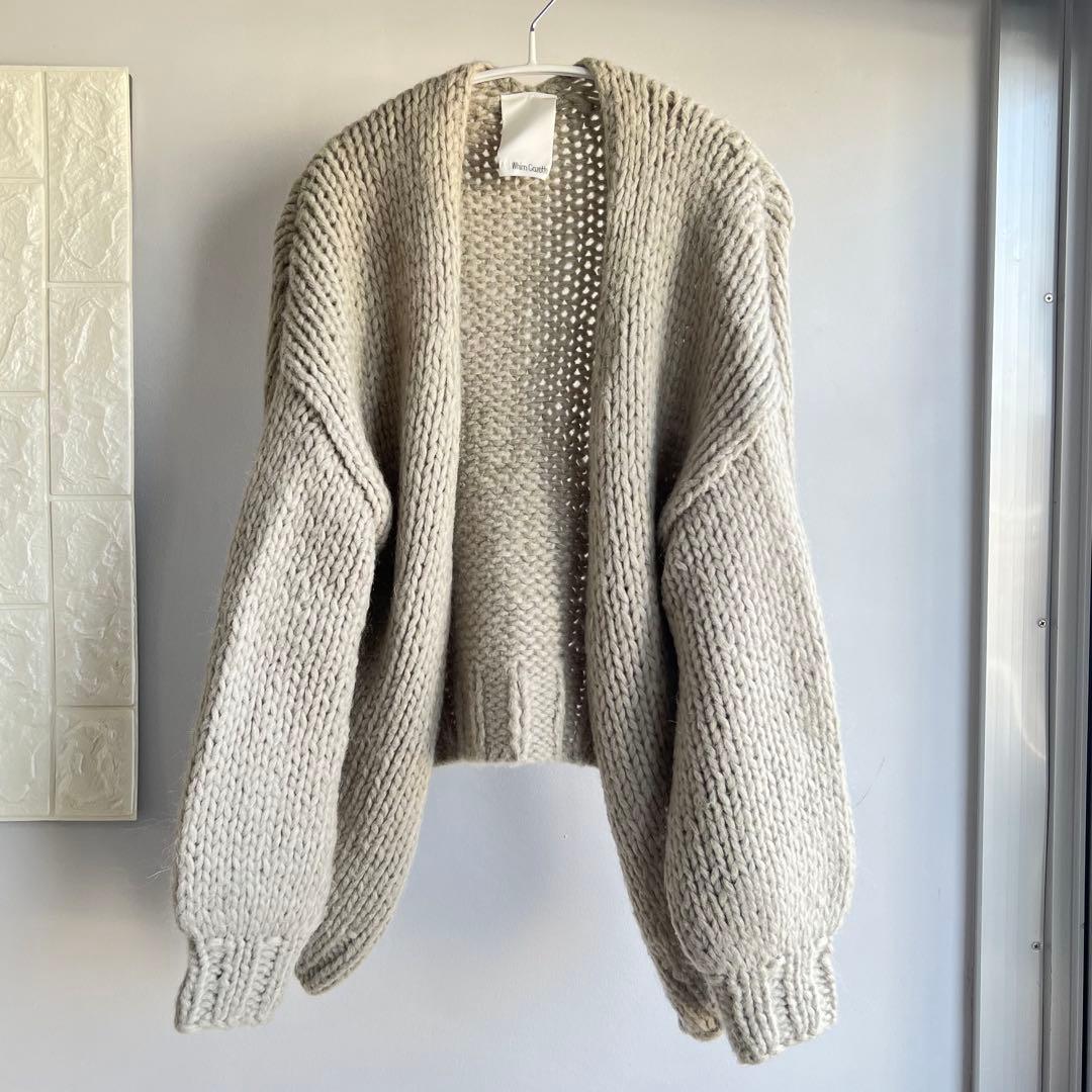 Whim Gazette オーバーサイズニットカーディガン