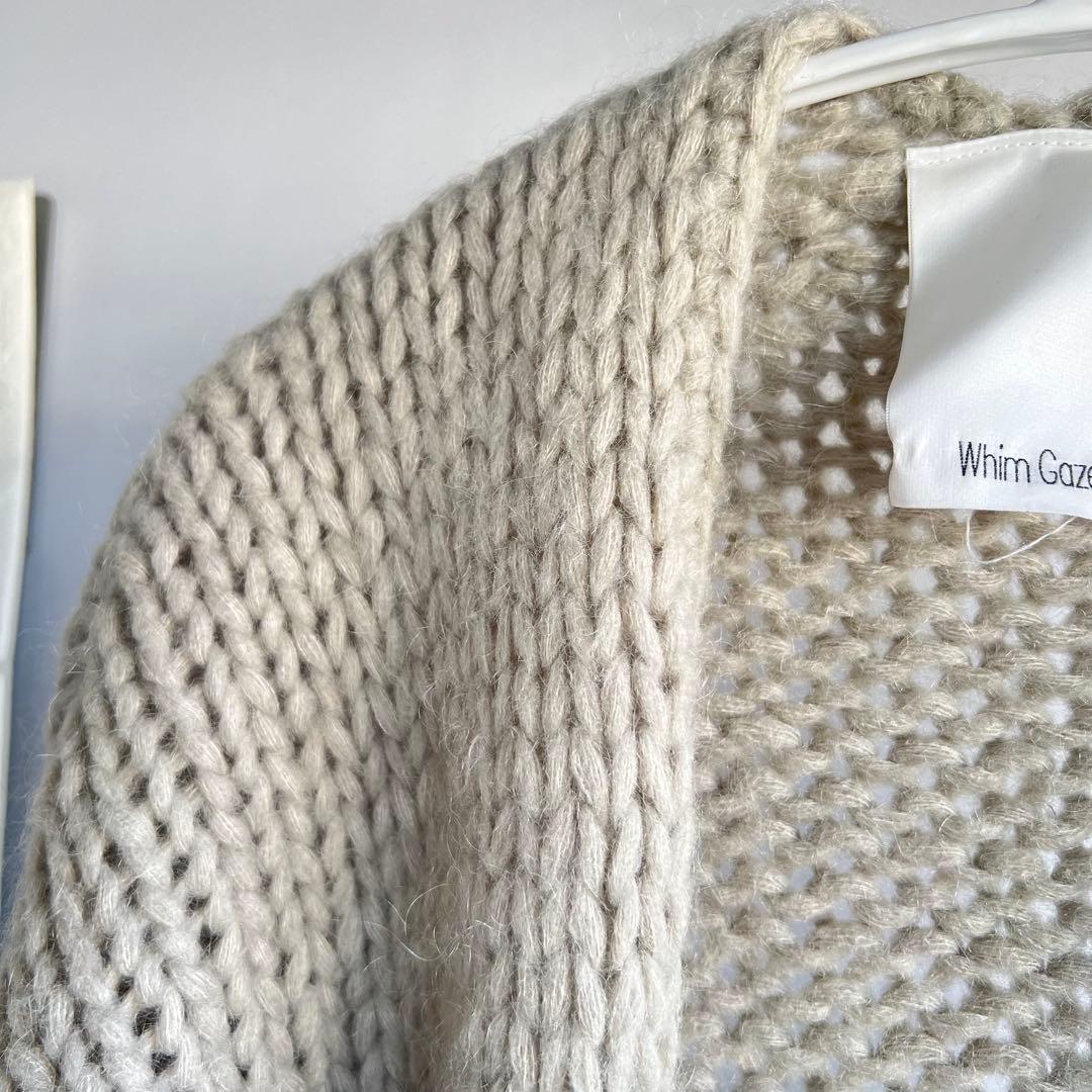 Whim Gazette オーバーサイズニットカーディガン