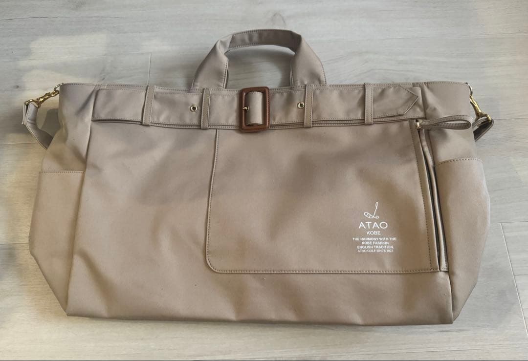 ATAOバッグ　ベージュ　大きめ