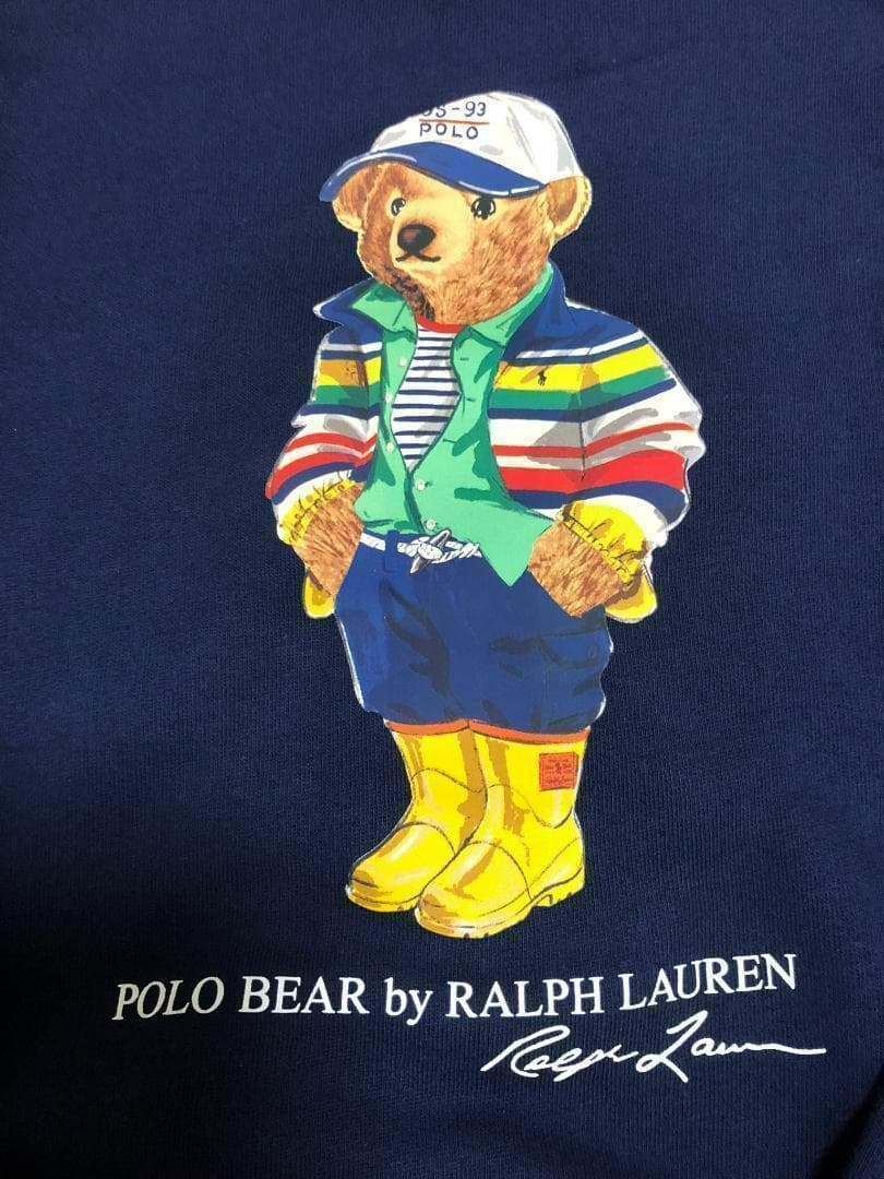 残り1枚2025新作新品ラルフローレン ポロベアトレーナーボーイズL160