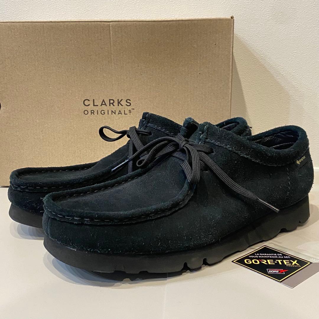 クラークス ワラビー GORE-TEX ブラック Clarks UK8 26.5