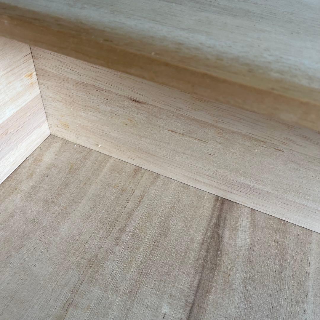 ヴィンテージ 桐箪笥 チェスト テレビ台 ローボード 3段 無塗装 昭和レトロ