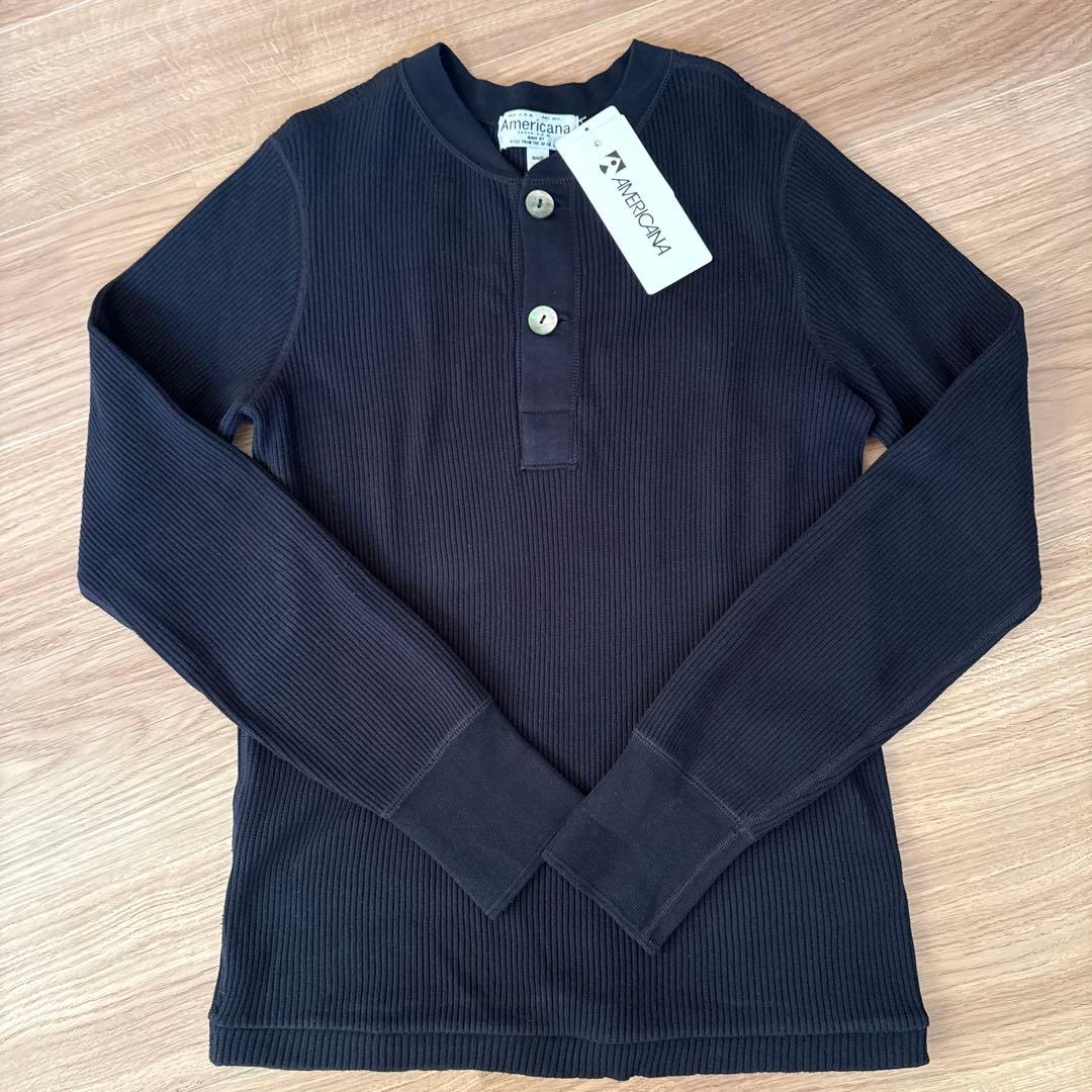 Americana ネイビー 長袖カットソー