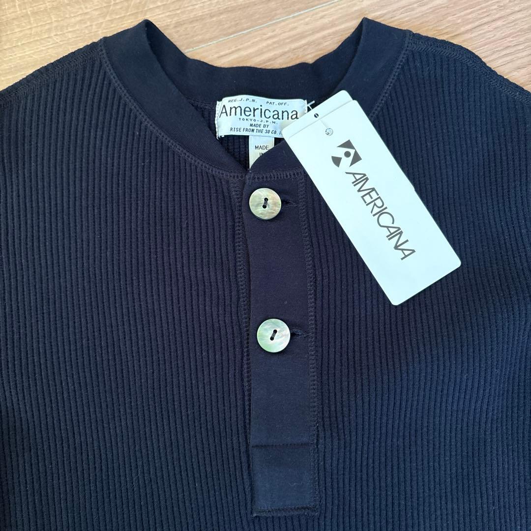 Americana ネイビー 長袖カットソー