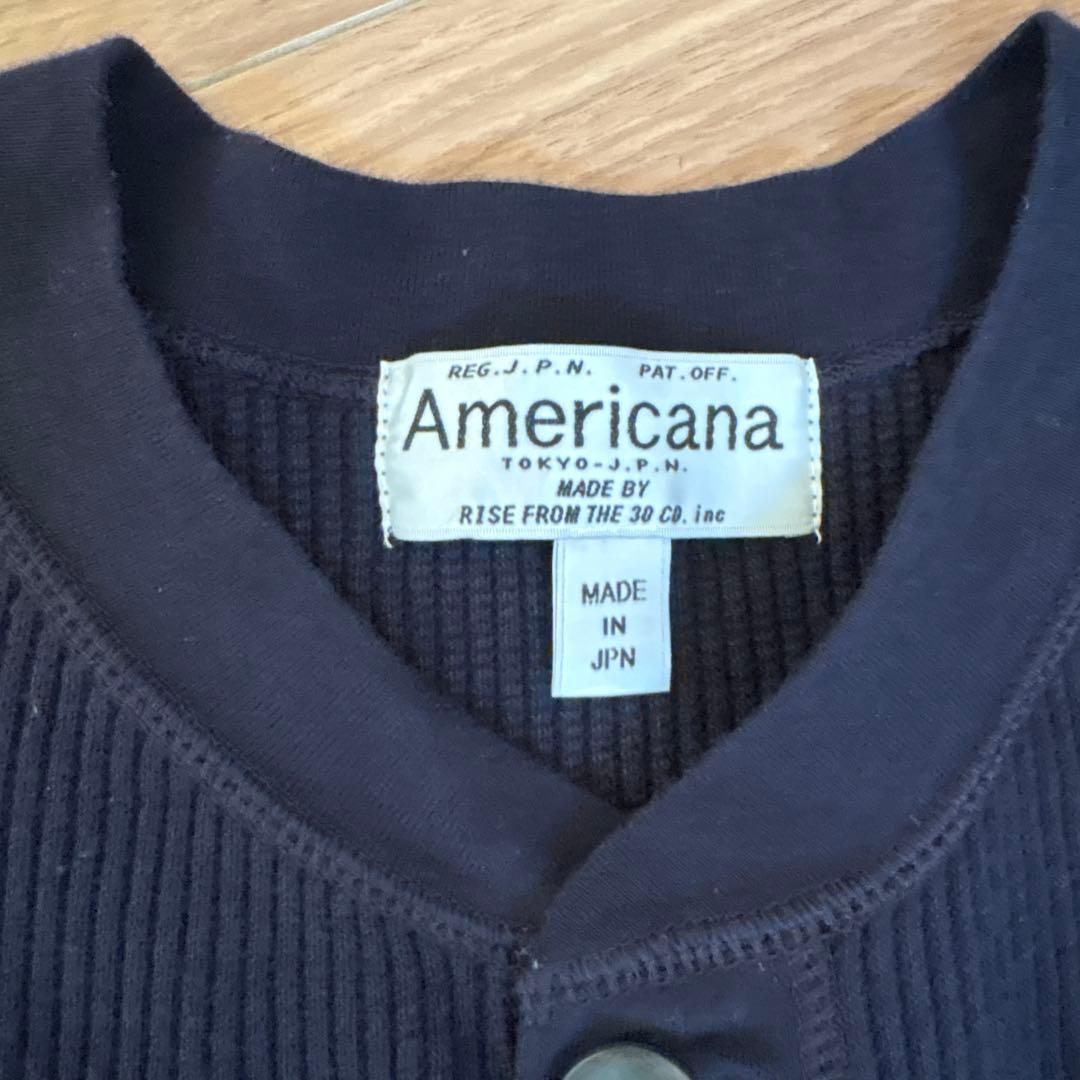 Americana ネイビー 長袖カットソー