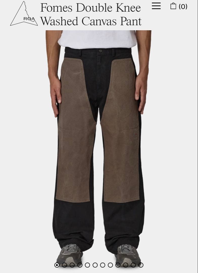 パンツ ROA Fomes Double Knee Washed Canvas Pant