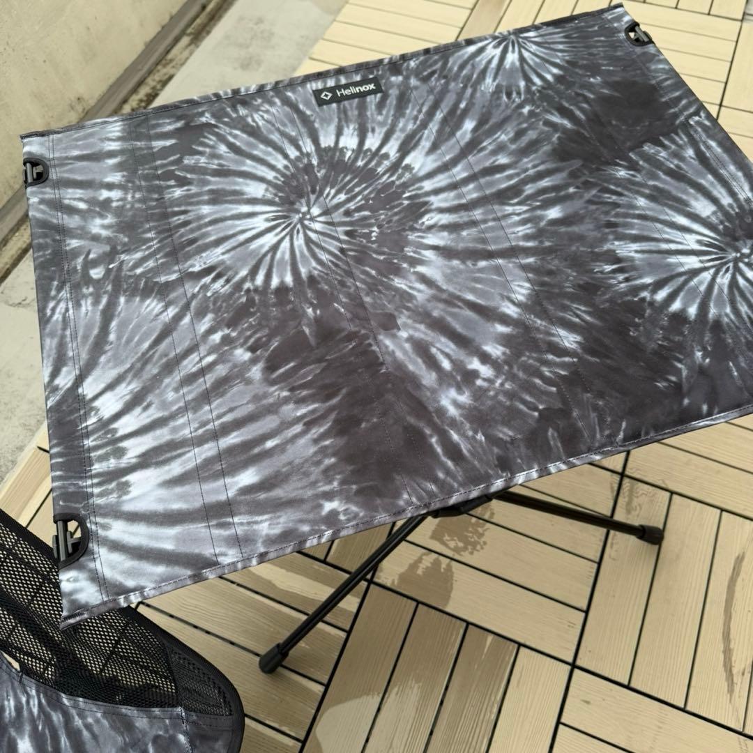 helinox ヘリノックス ブラック タイダイ チェア テーブル セット