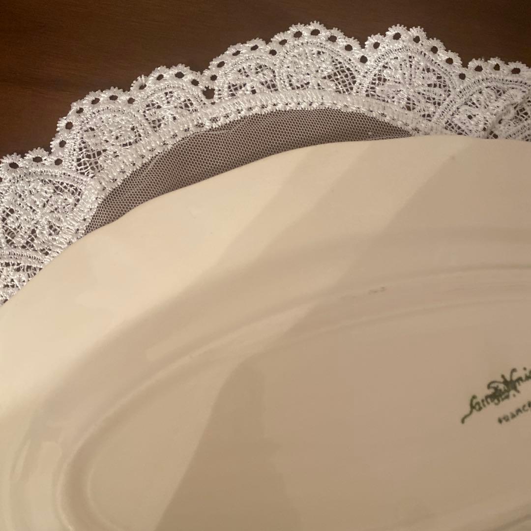 サルグミンヌ　ラヴィエ　フランス　アンティーク　花リム　蚤の市