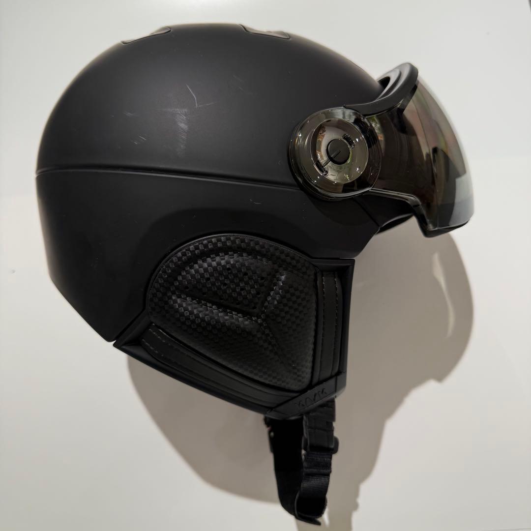 KASK マットブラック ヘルメット バイザー付き　スキーヘルメット