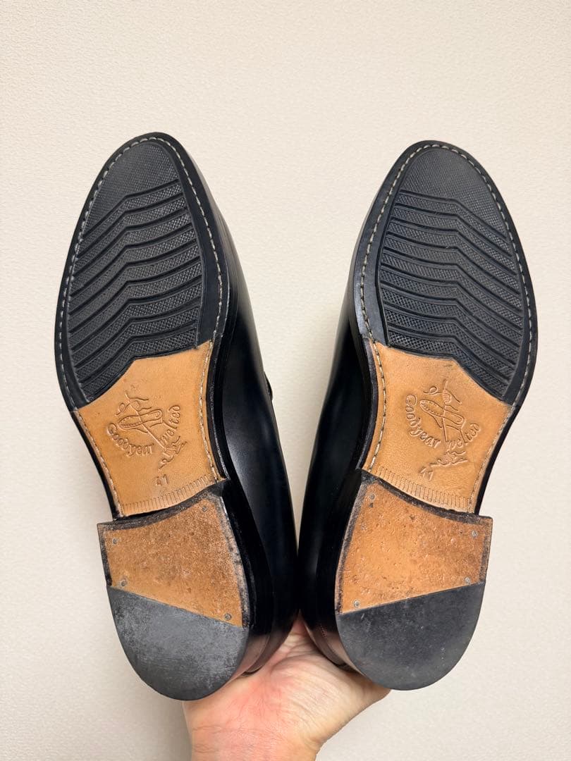 ジャランスリワヤ モックスリッポン ブラック 41 (26.5cm相当)