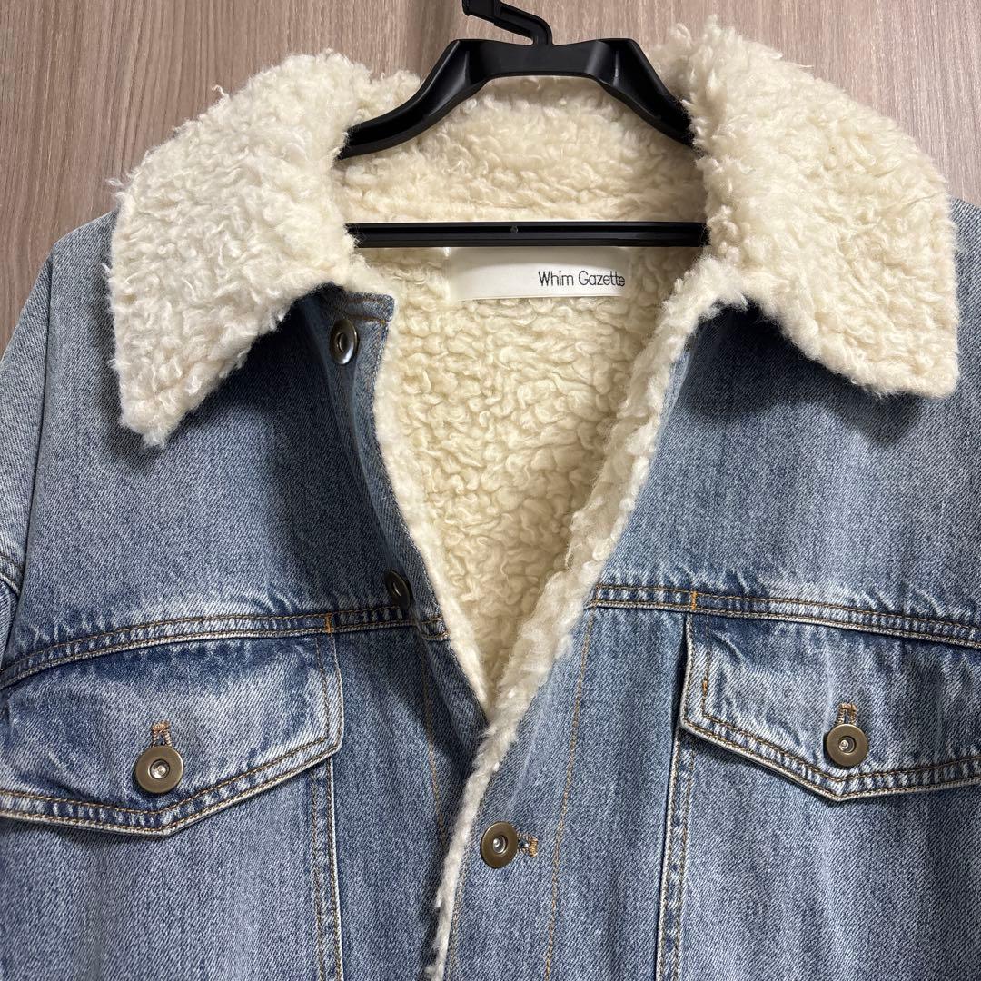 Whim Gazette デニムボアジャケット