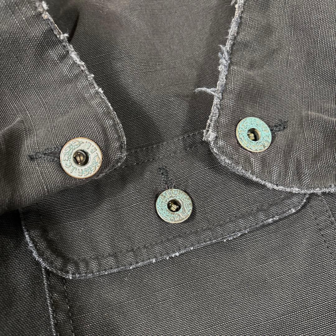 ポロジーンズカンパニー カバーオール ブラック ラルフローレン ヴィンテージ加工